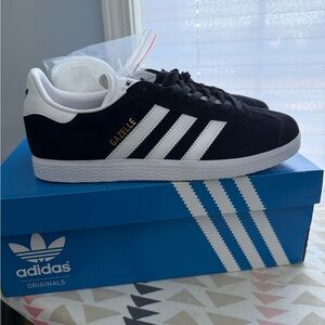Adidas Gazelle Black and White Sneakers